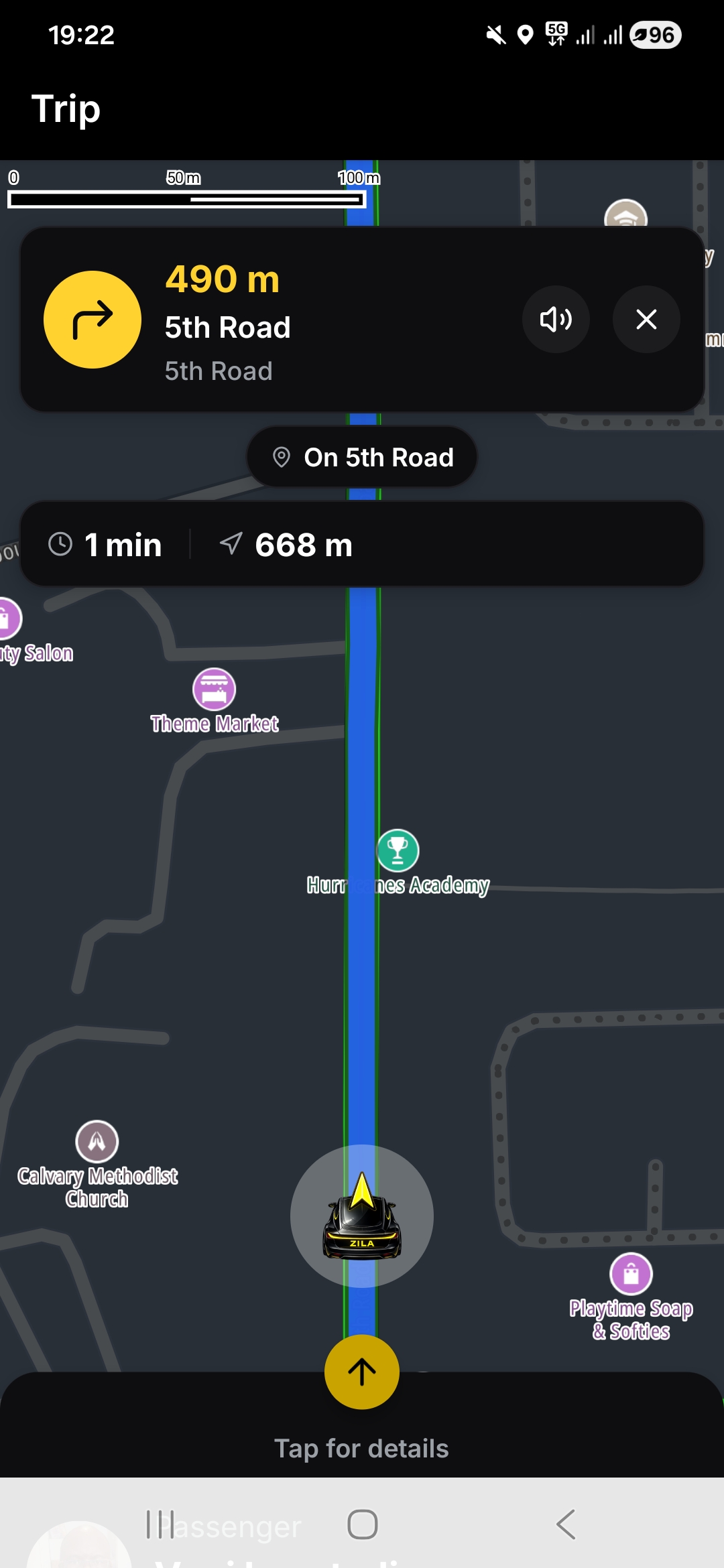 ZILA app trip navigation
