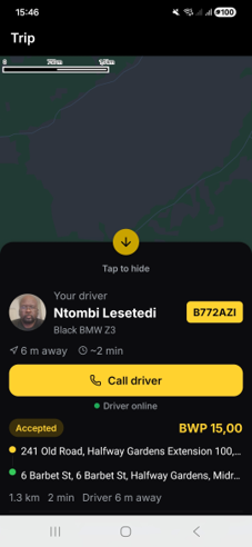 Passenger can call Driver